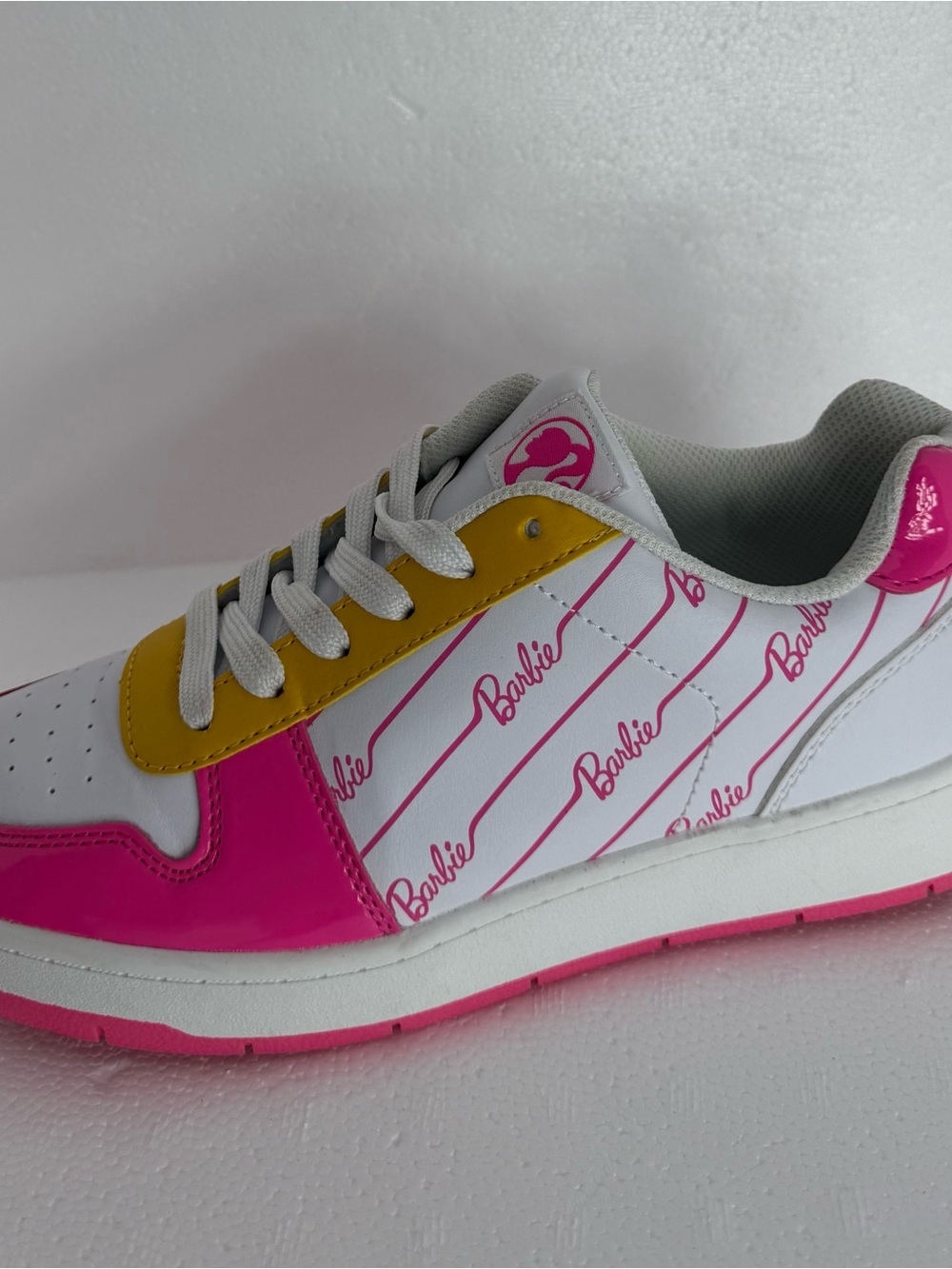 Barbie Logo Pink & Yellow Sneakers - Picture 6 of 13
